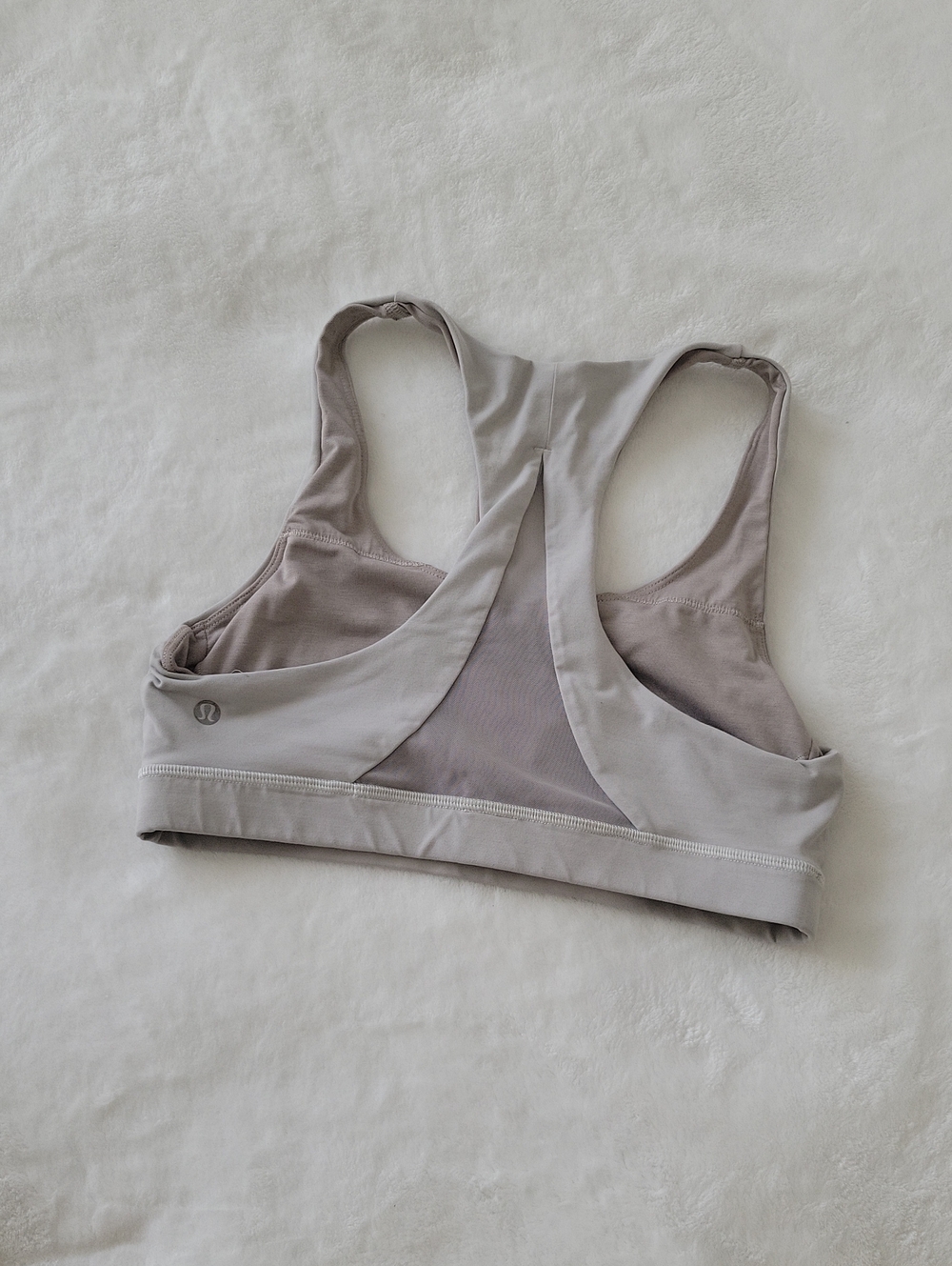 lululemon athletica Racerback Sports Bra - Light Gray Taupe